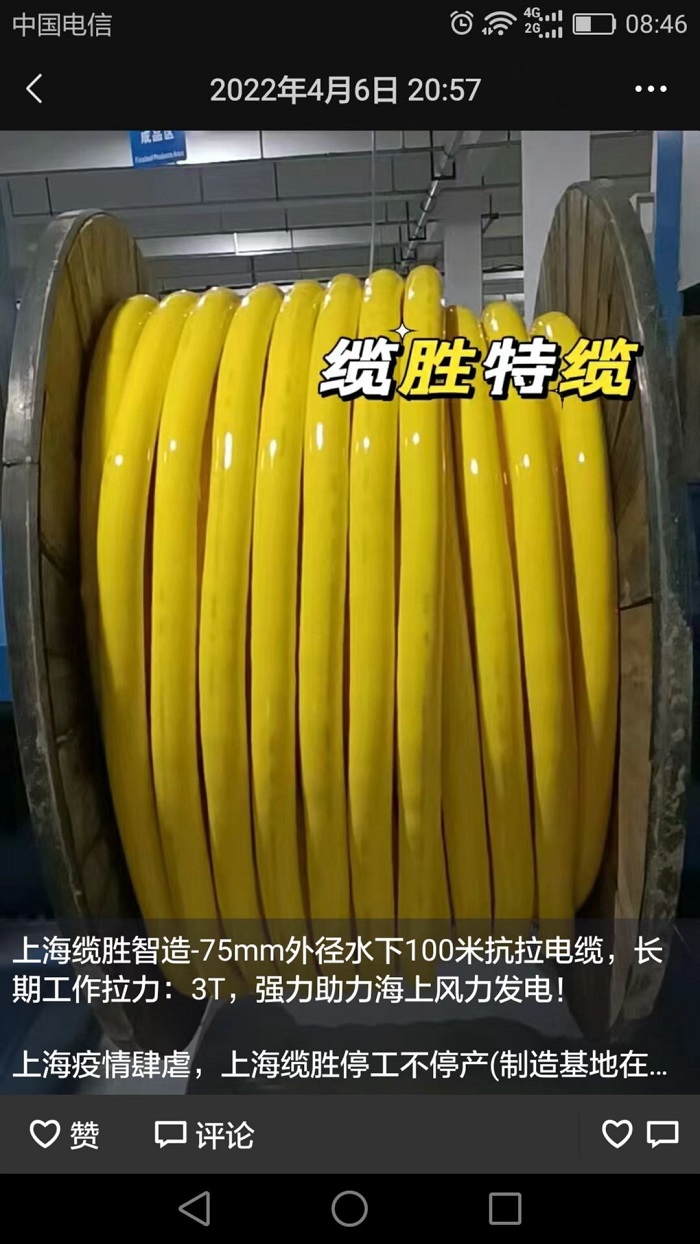 海上風力發電電纜 海上風力發電電纜